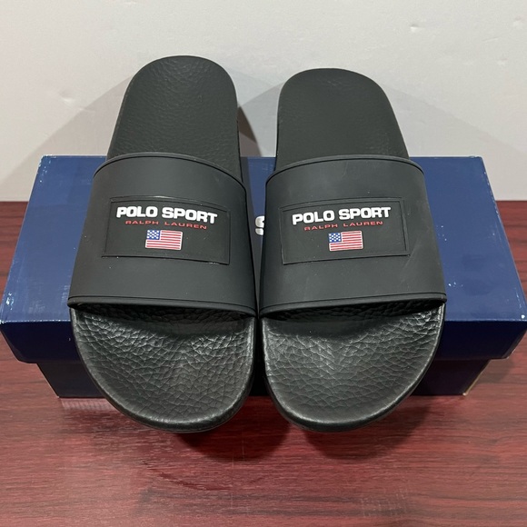 Ralph Lauren Polo Sport Slide, 809841217002, Black - Picture 10 of 11
